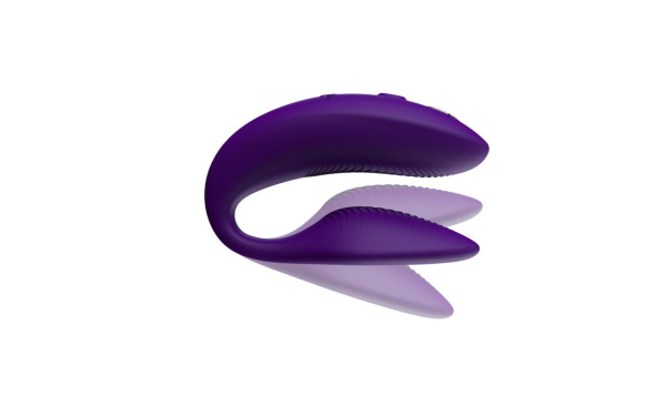 Вибратор для пар WE-VIBE Sync 2 фиолетовый,силикон,7,5 см.